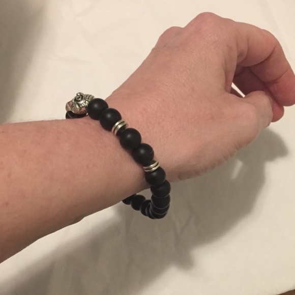 Natural Lava rock Bead Bracelet - Picture 3 of 3